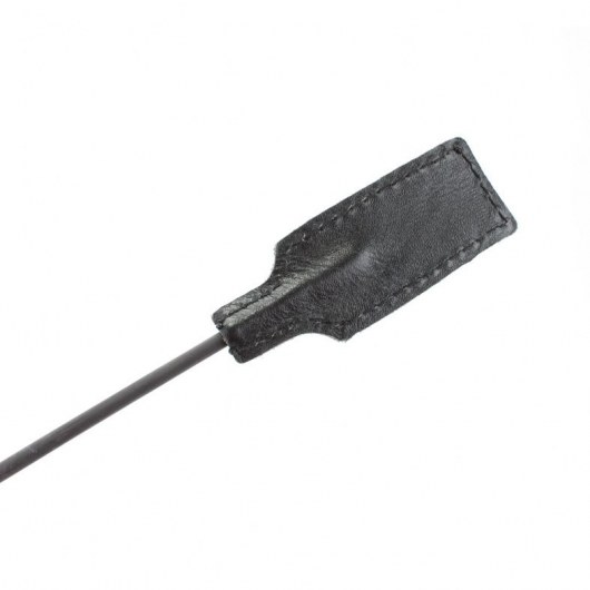 Чёрный профессиональный стек с золотистой рукоятью - 73 см. - БДСМ Арсенал - купить с доставкой в Нальчике