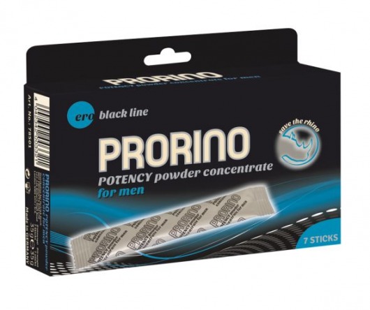 БАД для мужчин PRORINO M black line powder - 7 саше (6 гр.) - Ero - купить с доставкой в Нальчике