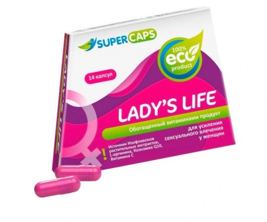 Возбуждающие капсулы Ladys Life - 14 капсул (0,35 гр.) - SuperCaps - купить с доставкой в Нальчике