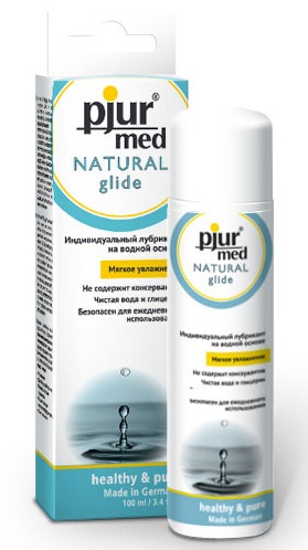 Нейтральный лубрикант на водной основе pjur MED Natural glide - 100 мл. - Pjur - купить с доставкой в Нальчике