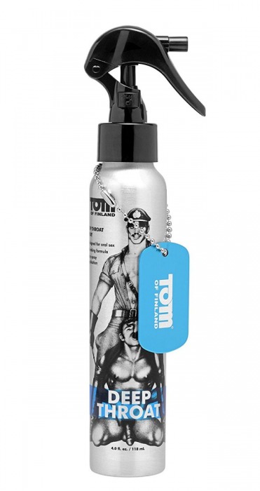 Спрей для лёгкого проникновения во время орального секса Tom of Finland Deep Throat Spray - 118 мл. - Доминирующее кольцо - купить с доставкой в Нальчике