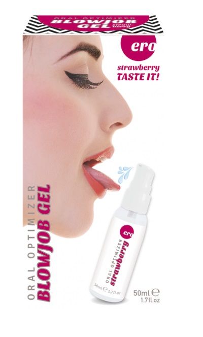 Увлажняющий гель для орального секса с ароматом клубники - 50 мл. - Ero - купить с доставкой в Нальчике