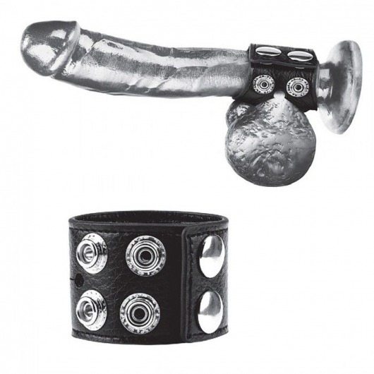 Ремень на член и мошонку 1.5  Cock Ring With Ball Strap - BlueLine - купить с доставкой в Нальчике