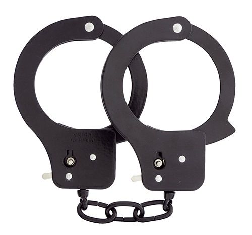 Чёрные наручники из листового металла BONDX METAL CUFFS BLACK - Dream Toys - купить с доставкой в Нальчике