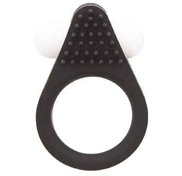 Чёрное эрекционное кольцо LIT-UP SILICONE STIMU RING 1 BLACK - Dream Toys - в Нальчике купить с доставкой