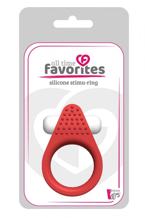 Красное эрекционное кольцо LIT-UP SILICONE STIMU RING 1 RED - Dream Toys - в Нальчике купить с доставкой