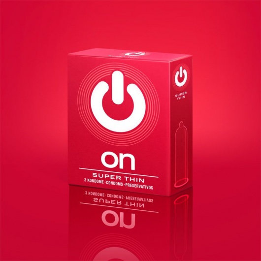 Супертонкие презервативы ON) Super Thin - 3 шт. - ON) - купить с доставкой в Нальчике