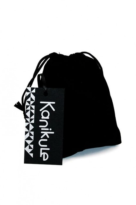 Серебристая алюминиевая анальная пробка с светло-розовым кристаллом - 7 см. - Kanikule - купить с доставкой в Нальчике