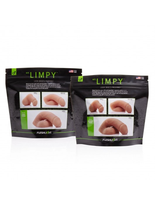 Мягкий имитатор пениса Fleshton Limpy среднего размера - 17 см. - Fleshlight - купить с доставкой в Нальчике