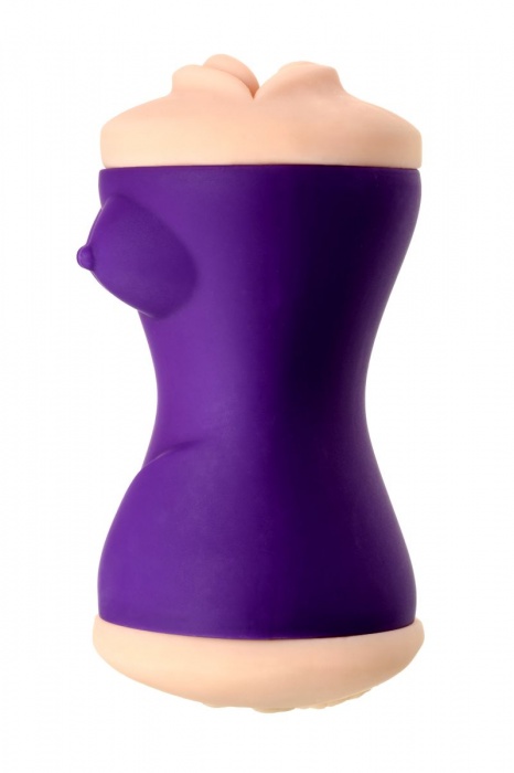 Двухсторонний мастурбатор JOS YARA в фиолетовой колбе - JOS - в Нальчике купить с доставкой