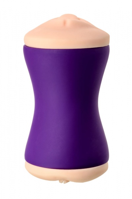 Двухсторонний мастурбатор JOS YARA в фиолетовой колбе - JOS - в Нальчике купить с доставкой