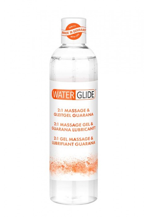 Гель-смазка 2-в-1 MASSAGE   LUBRICANT GUARANA - 300 мл. - Waterglide - купить с доставкой в Нальчике