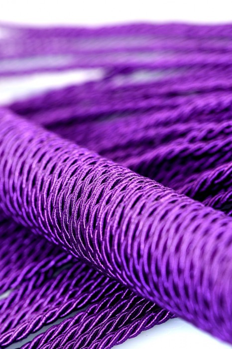 Сиреневый флоггер из веревки Theatre - 48,5 см. - ToyFa - купить с доставкой в Нальчике