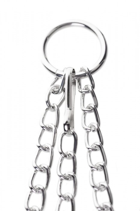 Черно-серебристые зажимы для сосков с кольцом для пениса TOYFA Metal - ToyFa - купить с доставкой в Нальчике