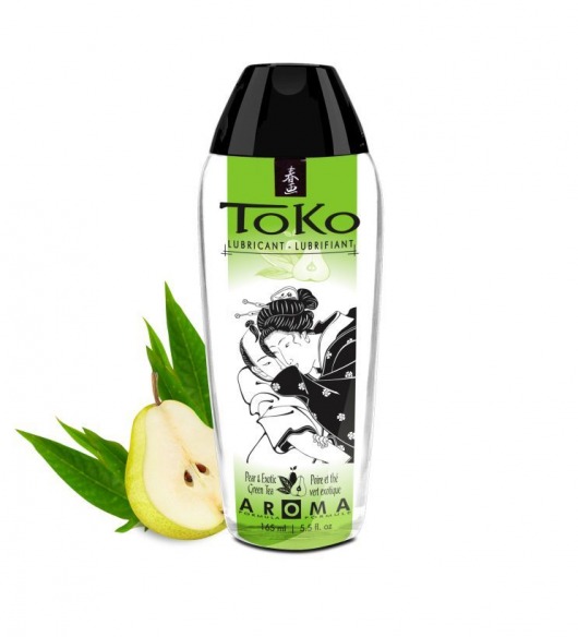 Интимный гель TOKO Pear   Exotic Green Tea с ароматом груши и зеленого чая - 165 мл. - Shunga - купить с доставкой в Нальчике