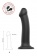 Черный фаллос на присоске Silicone Bendable Dildo L - 19 см. - Strap-on-me - купить с доставкой в Нальчике