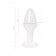 Белая акриловая анальная втулка - 9,5 см. - Toyfa Basic в Нальчике Белая акриловая анальная втулка - 9,5 см. - Toyfa Basic