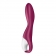Малиновый вибромассажер для стимуляции G-точки Heated Thrill - 20,6 см. - Satisfyer купить в Нальчике с доставкой в Orgasmix.ru Малиновый вибромассажер для стимуляции G-точки Heated Thrill - 20,6 см. - Satisfyer