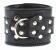 Чёрные наручники  из кожи с пряжкой - БДСМ Арсенал - купить с доставкой в Нальчике