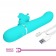 Аквамариновый вибратор-кролик Ridgely - 22,6 см. - Baile купить в Нальчике с доставкой в Orgasmix.ru Аквамариновый вибратор-кролик Ridgely - 22,6 см. - Baile