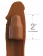 Коричневая насадка на член 2  Silicone X-tension - 20,3 см. - Pipedream - в Нальчике купить с доставкой
