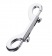 Серебристый двухсторонний карабин TOYFA Metal - ToyFa - купить с доставкой в Нальчике